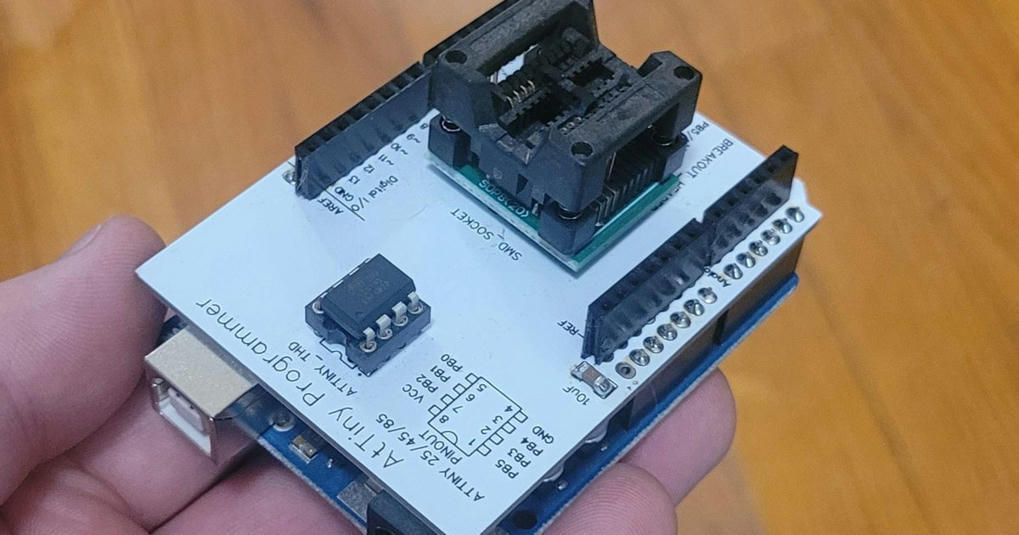 Arduino Uno AtTiny 25/45/85 THD and SMD Program...