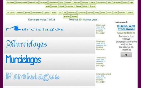Tipografias, más de 9300 fuentes de texto gratuitas para descargar | TIC & Educación | Scoop.it