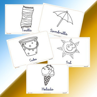 La playa. Dibujos para colorear - El Portal de Educapeques | Español para los más pequeños | Scoop.it
