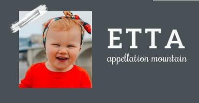 Baby Name Etta: Retro Mini Name | Name News | Scoop.it