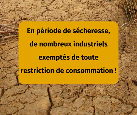 Sobriété eau | Le gouvernement exempte les industriels | Les Colocs du jardin | Scoop.it