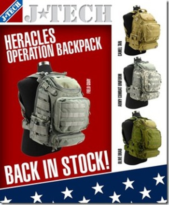 JTECH Field Gray Heracles backpack back in stock | Thumpy's 3D House of Airsoft™ @ Scoop.it | Scoop.it