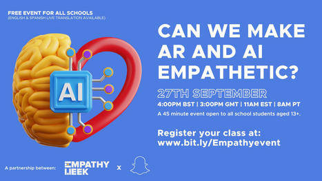 Panel School Registration | Empathy & AI / AR with Snapchat | Empathy Movement Magazine | Scoop.it