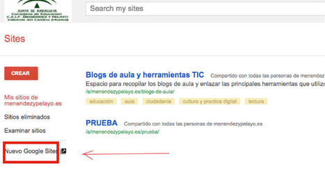 Google Sites como herramienta de portfolio educativo | TIC & Educación | Scoop.it