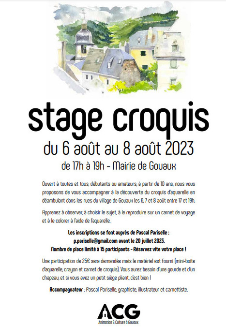 Stage croquis à Gouaux du 6 au 8 août | Vallées d'Aure & Louron - Pyrénées | Scoop.it