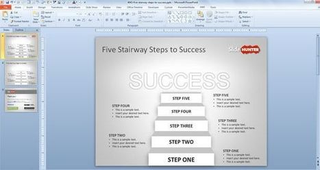 Five Ladder to Success PowerPoint Template | Free Business PowerPoint Templates | Scoop.it