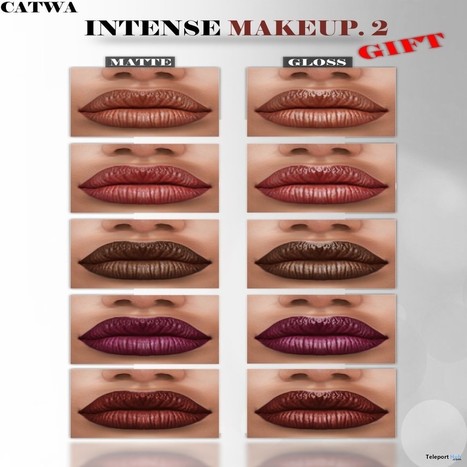 Intense Makeup 2 Pack For Catwa Head February 2018 Group Gift by E. Vary | Teleport Hub - Second Life Freebies | Second Life Freebies | Scoop.it