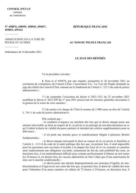 Validité à 24h des tests, rappel vaccinal… les nouvelles règles pour détenir un passe sanitaire sont justifiées | Veille juridique du CDG13 | Scoop.it