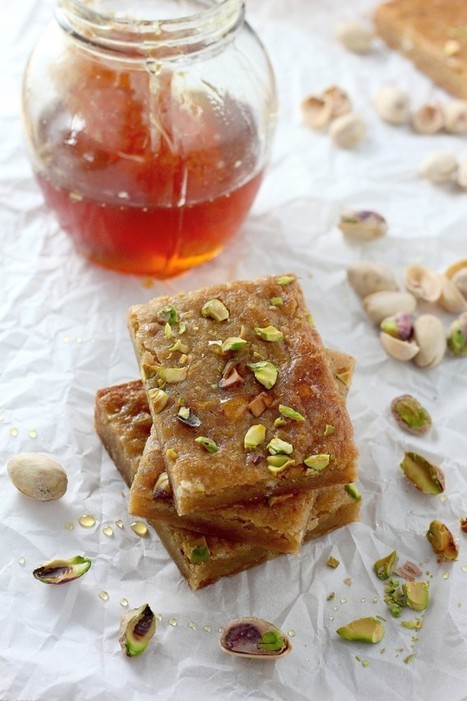 Brown Butter and Honey Pistachio Cookie Bars - Baker by Nature | Candy Buffet Weddings, Favors, Events, Food Station Buffets and Tea Parties | Scoop.it