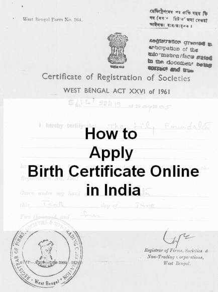 How To Apply For Birth Certificate Online Offli