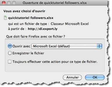 Le meilleur moyen de récupérer ses contacts Twitter ou Facebook dans Excel | web@home    web-academy | Scoop.it