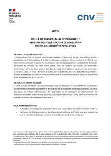 [Avis] CNV &laquo; De la d&eacute;fiance &agrave; la confiance : vers une nouvelle culture de la relation entre les forces de l&rsquo;ordre et la population &raquo;&nbsp; | Pr&eacute;vention de la d&eacute;linquance, Pr&eacute;vention de la radicalisation | Scoop.it