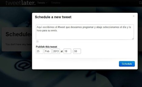 TweetLater, programa el envío de tweets con apenas tres clics | Utilización de Twitter la Educación | Scoop.it