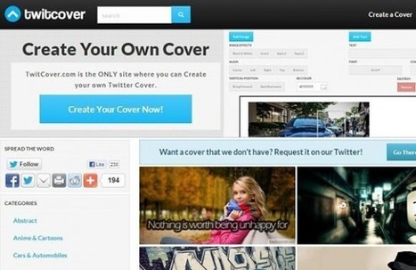 Personaliza tu cuenta de Twitter con Twitcover | Utilización de Twitter la Educación | Scoop.it