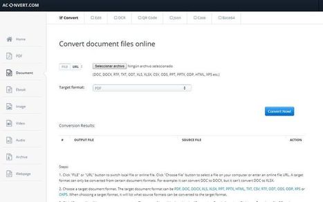 Aconvert: convertir y editar online todo tipo de archivos y documentos | Education 2.0 & 3.0 | Scoop.it