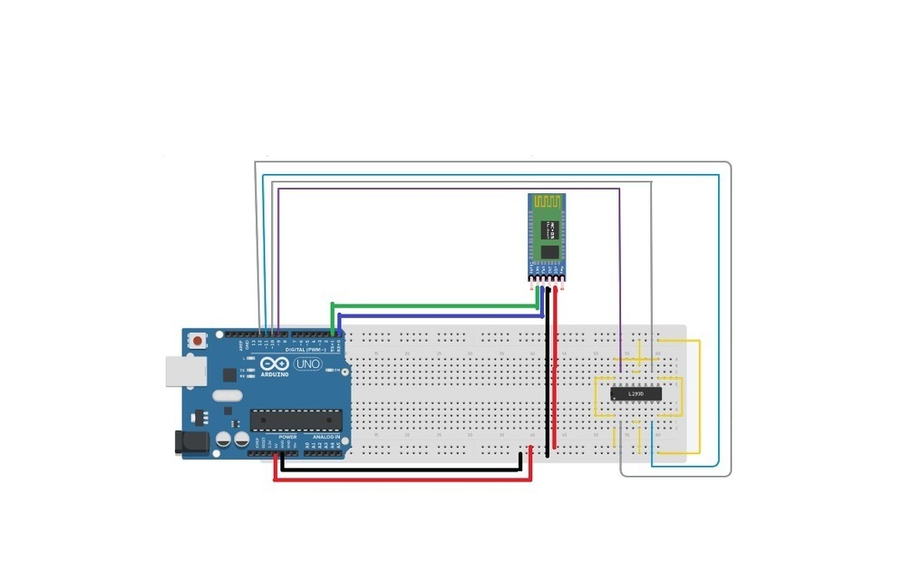 arduino bluetooth car l293d