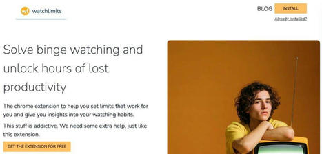 Watchlimits : L'extension pour maîtriser votre temps de visionnage de vidéos en ligne | Education 2.0 & 3.0 | Scoop.it