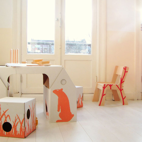 { Today I &hearts; } Les bureaux d&rsquo;enfants en carton design et pas cher ! | Immobilier | Scoop.it