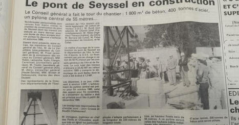 Ain. 1800 m3 de béton, un pylône central de 55 m : retour sur l'histoire du pont de Seyssel (Accès réservé aux abonnés) | L'Architecture, l'Urbanisme, l'Environnement, le Paysage et le Patrimoine... vus par le CAUE de l'Ain. | Scoop.it