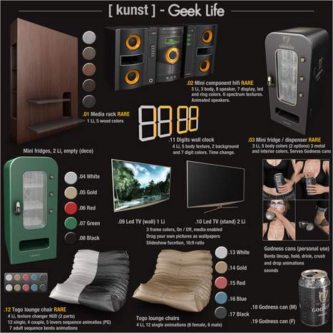 [ kunst ] - Geek life | Exclusive @ The Arcade | 亗 Second Life Home & Decor 亗 | Scoop.it