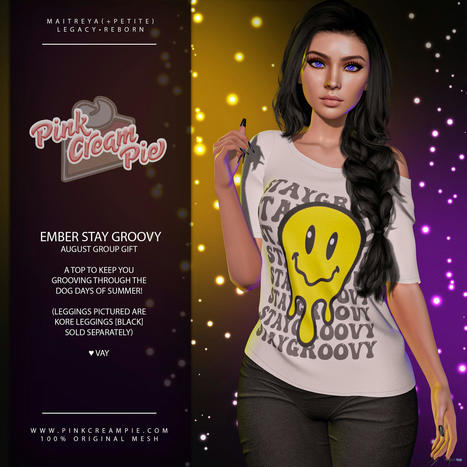 Amber Stay Groovy Top August 2022 Group Gift by Pink Cream Pie | Teleport Hub - Second Life Freebies | Second Life Freebies | Scoop.it