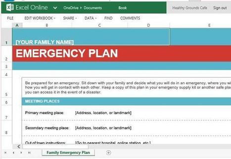 Family Emergency Plan Template for Microsoft Excel | PowerPoint presentations and PPT templates | Scoop.it