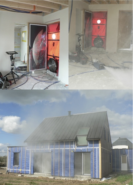 " Test 1 d'étanchéité à l'air :0,17 en m3/(h.m2) à 4 Pa--Carnet de chantier N°17.04 / Construction d'une maison RT 2012 à Plumergat "- a.typique Auray | Architecture, maisons bois & bioclimatiques | Scoop.it