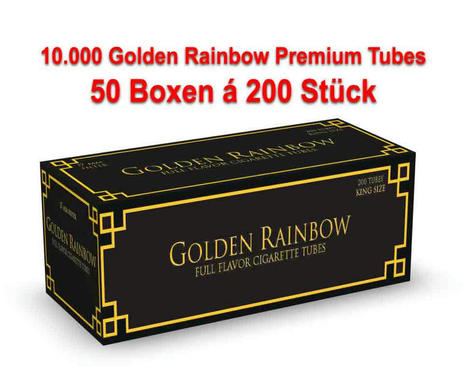 Golden Rainbow Premium Hülsen 50 Boxen a 200 | Filterhülsen | elektrische stopfmaschine | Scoop.it