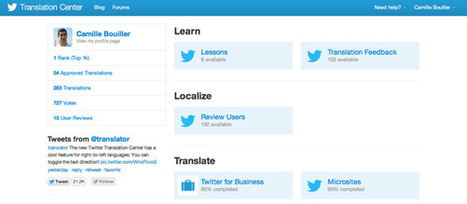 Le centre de traduction Twitter fait peau neuve | Community Management | Scoop.it