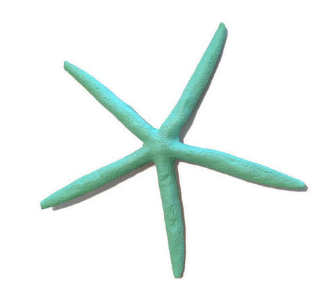 Bermuda teal starfish large beach party wedding porch window mantel decoration eight inches by ilPiccoloGiardino | Beachy Keen | Scoop.it