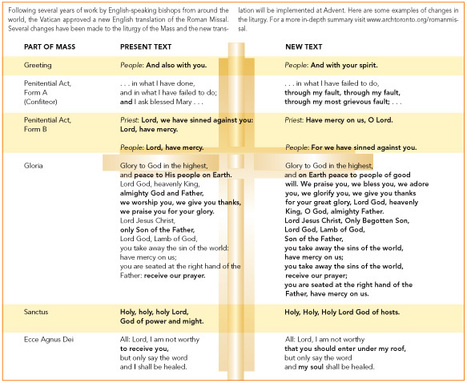 Canada's new Roman Missal aims at improved liturgy | Metaglossia: The Translation World | Scoop.it