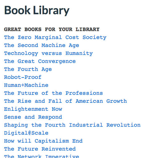 #mustRead book list for anyone interested in the digital technology emerging future HT @franckdiana | Digital Collaboration and the 21st C. | Scoop.it