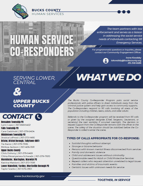 Co-Responder Program To Launch In #NewtownPA Area | Newtown News of Interest | Scoop.it