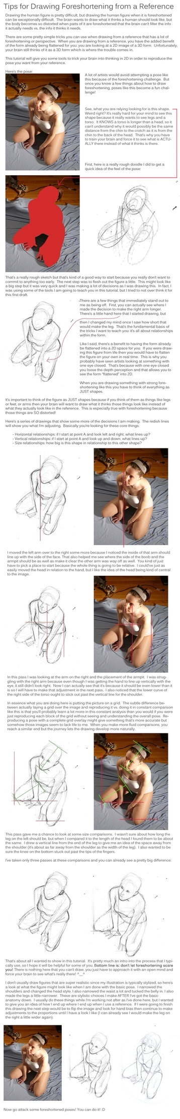 Foreshortening Drawing Reference Guide | Drawing References and Resources | Scoop.it