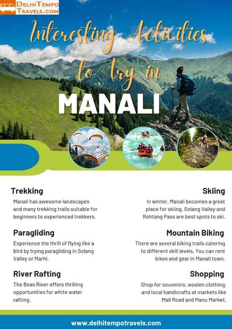 Interesting Activities to try in Manali | Tempo Traveller On Rent, Tempo Traveller On Rent Delhi, Tempo Traveller Hire Delhi, 12 Seater Tempo Traveller, Tempo Traveller Hire in Delhi, Tempo Traveller Hire, Luxury Tempo Traveller, Delhi Tempo Travellers | Scoop.it