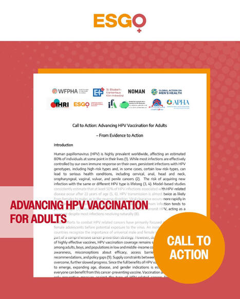 #gynonc #hpvvaccine #niam | European Society of Gynaecological Oncology | H&eacute;sitations Vaccinales: Observatoire HESIVAXs | Scoop.it