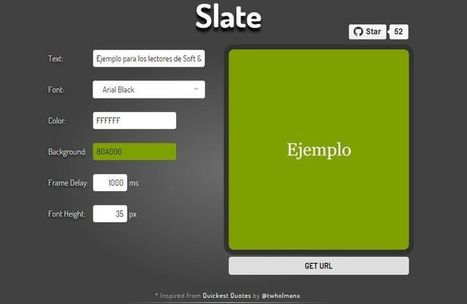 Slate: crea online y gratis tus textos animados en formato GIF | TIC & Educación | Scoop.it