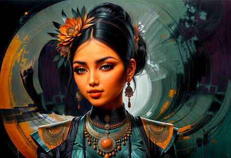 'Tara of the Dawnlight - The Orange Tara' by Ronald Coone via The Left Hand of Buddha | Anon Hades | Scoop.it