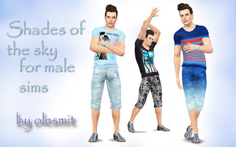 Shades of the sky for male sims << OleSims | Les Sims | Scoop.it