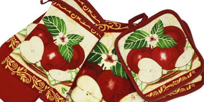 apple kitchen towel set