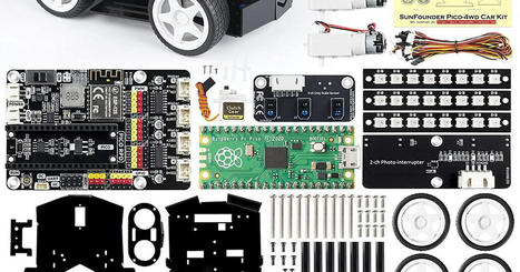 4WD Robot Car Kit for Raspberry Pi Pico from SunFounder on | Raspberry Pi | Scoop.it