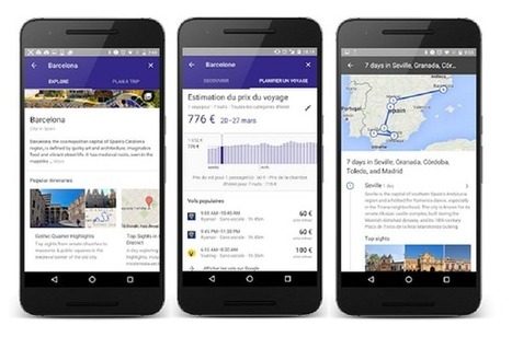 Avec Destinations, Google joue l'organisateur de voyages | Voyages,Tourisme et Transports... | Scoop.it