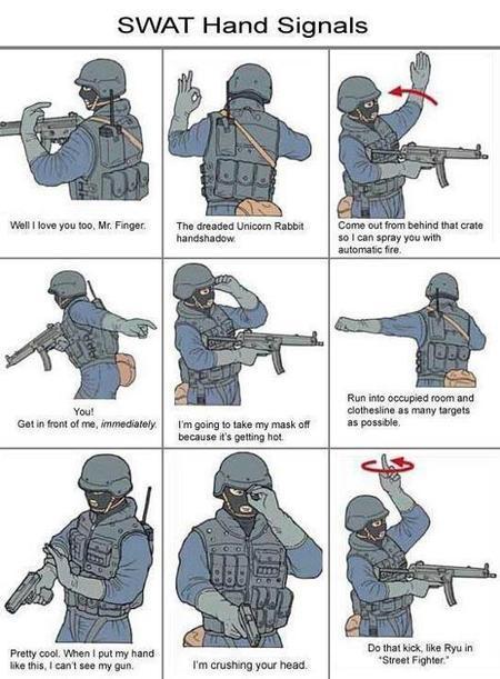 Humour: Updated SWAT tactical signals – CBRNe World | CBRNe … | CBRNe World