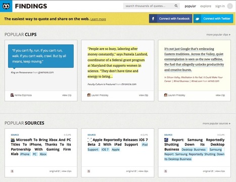 Find, Collect and Share Your Favorite Quotes with Findings | Content Curation World | Scoop.it