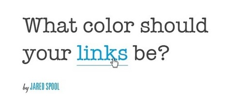 What Color Should Your Links Be? | BI Revolution | Scoop.it