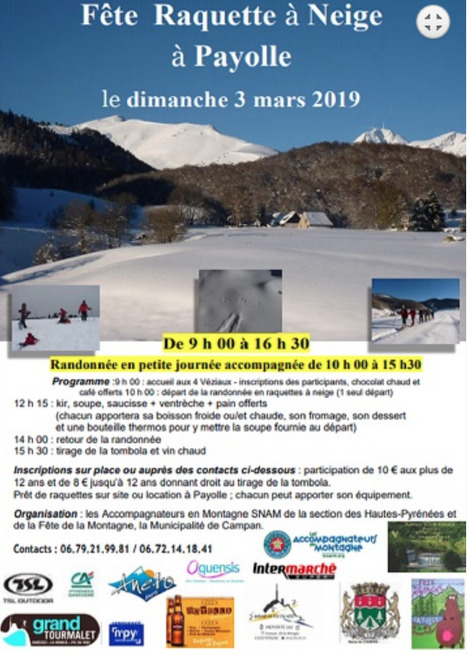 Fête de la raquette à neige à Payolle le 3 mars | Vallées d'Aure & Louron - Pyrénées | Scoop.it