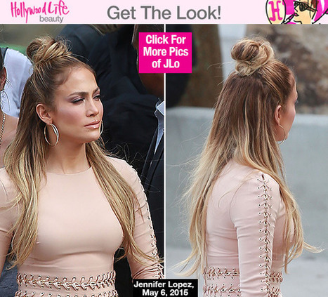 Jennifer Lopez S Half Up Half Down Hairstyle O