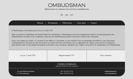 Ombudsmann | #Luxembourg #Médiation #Laws #Europe | Luxembourg (Europe) | Scoop.it