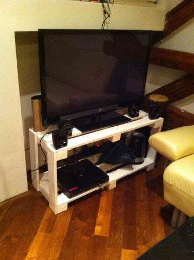 Pallet TV Stand | 1001 Pallets ideas ! | Scoop.it