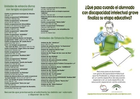 &iquest;Qu&eacute; pasa cuando el alumnado con discapacidad intelectual grave finaliza su etapa educativa? | Recursos para la orientaci&oacute;n educativa | Scoop.it